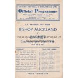 1946 AMATEUR CUP FINAL Official programme, Bishop Auckland v Barnet, 20/4/46 at Stamford Bridge.