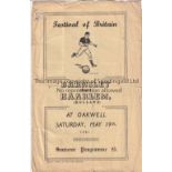 BARNSLEY - F.O.B 51 Barnsley home programme v Haarlem, 19/5/51, Festival of Britain, creased,