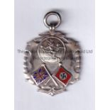 GERMANY - ENGLAND 1938 Silver hall-marked medal presented to the players Germany v England 1938 in