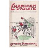 CHARLTON - MAN CITY 1936-37 Charlton home programme v Manchester City, 13/2/1937, first City title