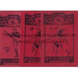 ARSENAL V LEICESTER CITY 1930'S Three programmes for League matches at Arsenal 21/10/1933 folded and