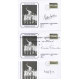 TOTTENHAM 1963 Five signed commemorative covers, showing the 1963 ECWC Final v Atletico,