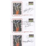 NOTTINGHAM FOREST 1979 Three signed commemorative covers, showing the 1979 European Cup Final v