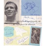 FOOTBALL MISCELLANY / AUTOGRAPHS A large amount (hundreds) of signed magazine pictures from the