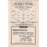 1935 AMATEUR CUP FINAL Official programme (missing covers) for 1935 Amateur Cup Final at