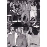 MUHAMMAD ALI Five original black & white Press photographs with his third wife, Veronica. 12" X 8" X