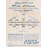 1943 CHALLENGE Official Chelsea programme for the Challenge Match, 15/5/43, between the winners of