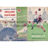 ENGLAND - SCOTLAND Five England home programmes, all v Scotland, 47, 49, 51, 53 and 57.. Some folds,