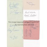 LIVERPOOL AUTOGRAPHS 1940'S - 1960'S A selection of album sheets with 23 signatures in total