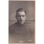 JACK BROWN / SHEFFIELD WEDNESDAY Sepia portrait postcard, circa 1924 issued by Furniss of Sheffield.