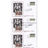 MANCHESTER UTD 1985 Four signed commemorative covers, showing the 1985 FA Cup Final v Everton,