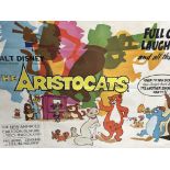 A large Walt Disney film poster The Aristocrats. Printed by Lonsdale and Bartholomew.