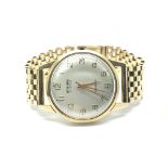 A gents 9ct gold vintage wristwatch by Atlantic wi