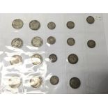 A collection of used and circulated Victorian coin