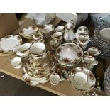 A royal Albert country rose tea / dinner service i