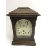 A German Schwenningen Kienzle oak mantle clock wit