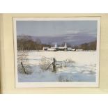 A gilt framed limited edition print by Paul Evans