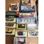 Collection of boxed diecast vehicles including Lle