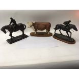 A group of items to include a Beswick Hereford Bul