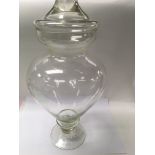 A glass jar and cover 57 cm