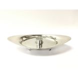 A silver dish for striking matches, maker A & J Zimmerman. Total weight approx 93 grams.