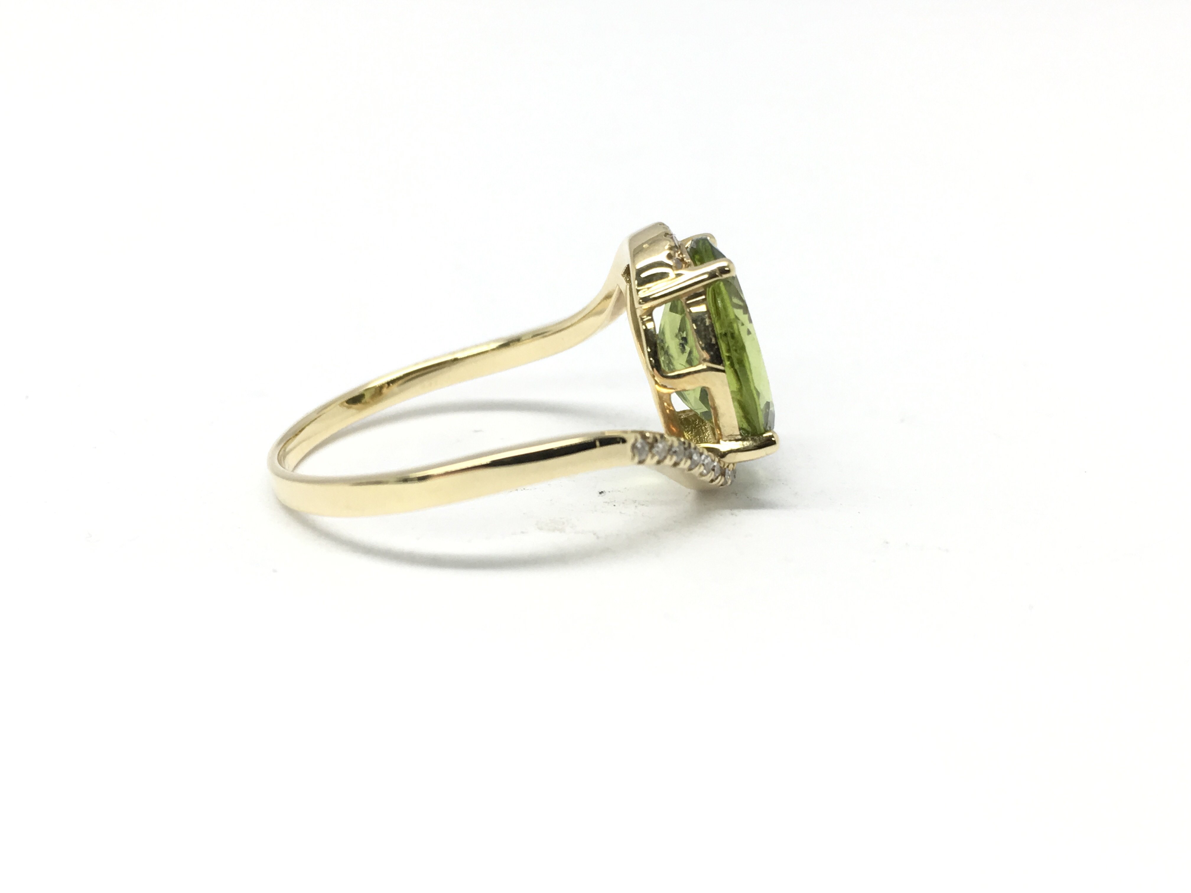 A 14ct gold and diamond ring set with an oval cut - Image 2 of 2