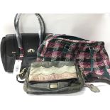 Three ladies handbags to comprise a Mantaray, Beth Jordan and Matthew Williamson example.