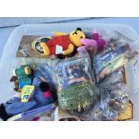 A box of McDonalds toys