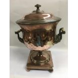 A 19th copper samovar.