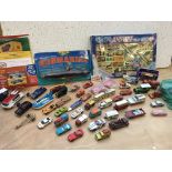 A collection of playworn diecast vehicles also inc