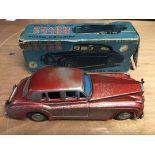 Rolls Royce silver cloud saloon, tinplate boxed fr