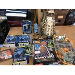 Dr Who collection of toys and magazines etc
