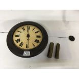 A Victorian postman’s alarm clock with a painted w