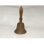 An old antique wartime ARP bell, stamped A.R.P and