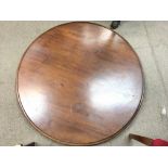 A circular Victorian table top, no base. Measures approx 104cm across.