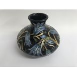 A moorcroft carillon blue limited edition vase 2002 signed by Sian Leeper 183/ 250 10 cm