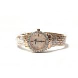 A ladies Ingersoll gem set wristwatch with rose go