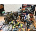 A collection of boxed Star Wars collectibles inclu