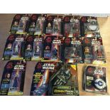 Star Wars episode 1 carded figures and comm tech