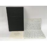 A Guiness of Dublin book with handwritten letter.