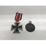 A pair of two German WW2 medals comprising an iron