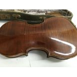 A cased violin 37 cm