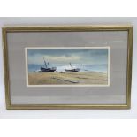 A framed and glazed watercolour by Alan Runagall t