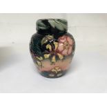 A moorcroft Oberon ginger jar 1997 by Rachel Bisho