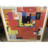 Le corbusier framed print 84 cm by 84 cm