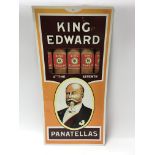 A plastic King Edwards Panatellas cigar advertisin