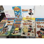 Beano comics items including calendars 1980s - 90s