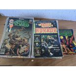 A collection of Horror comics etc