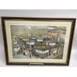 A limited edition, signed, Ken Howard print of Lon
