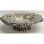 A fine, Georgian silver tazza the shaped edge and